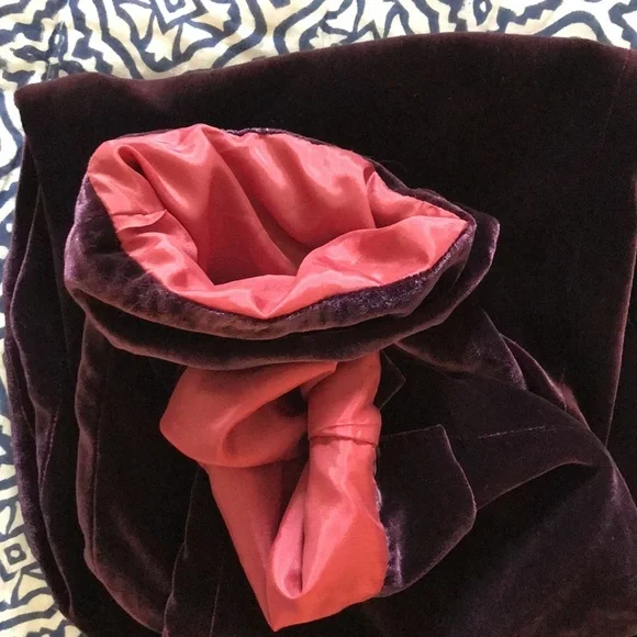 Adrieanne Vittadini purple velvet trousers in sz 2 - Picture 9 of 9